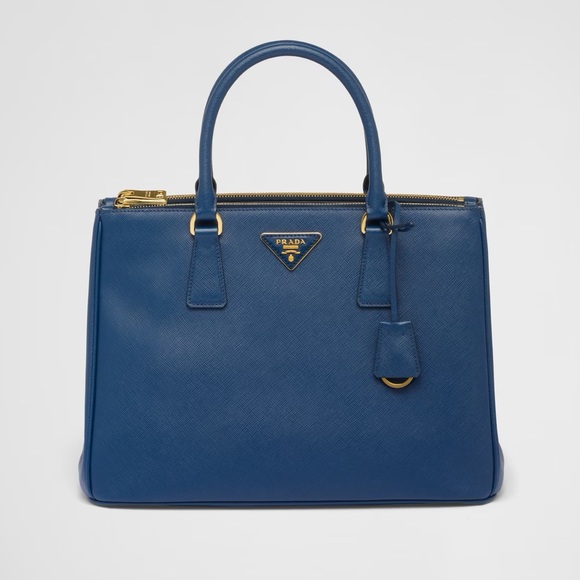 Authentic Prada Galleria Tote Large Bag Saffiano Leather Bluette Dark Blue - Picture 5 of 11